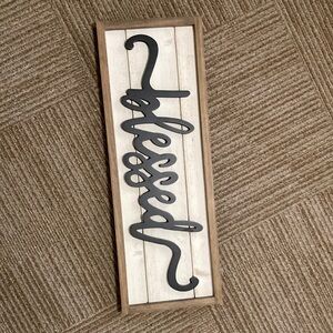Wooden Blessed Sign